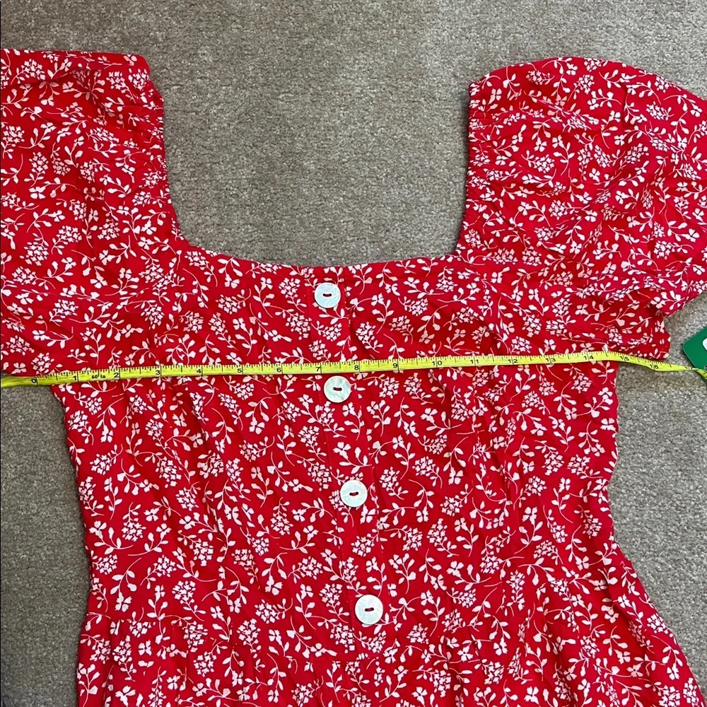 NWT luxology | floral jumpsuit | Small Smocked back - Picture 11 of 14